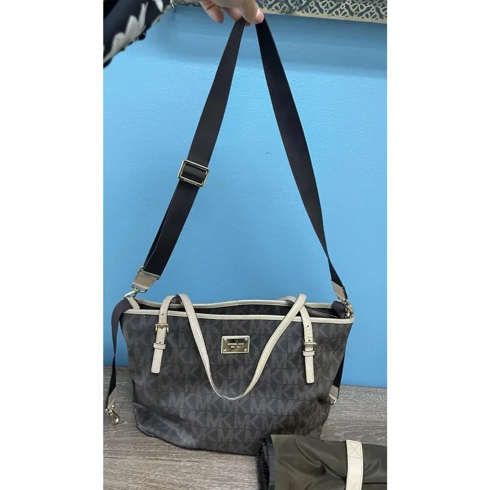 Michael Kors Diaper Bag with changing pad and shoulder strap